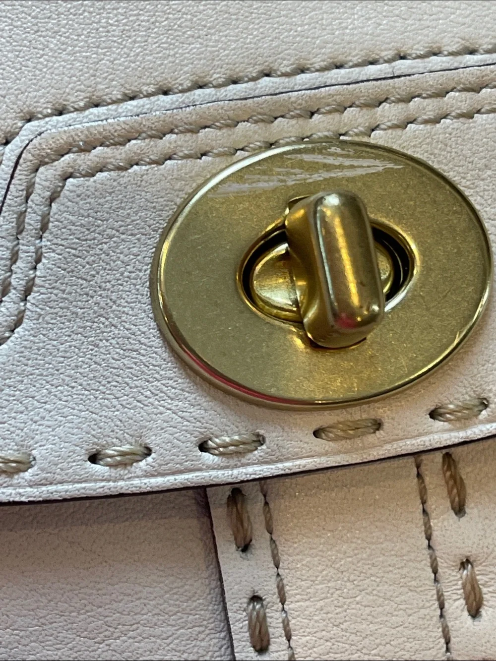 Coach cream leather